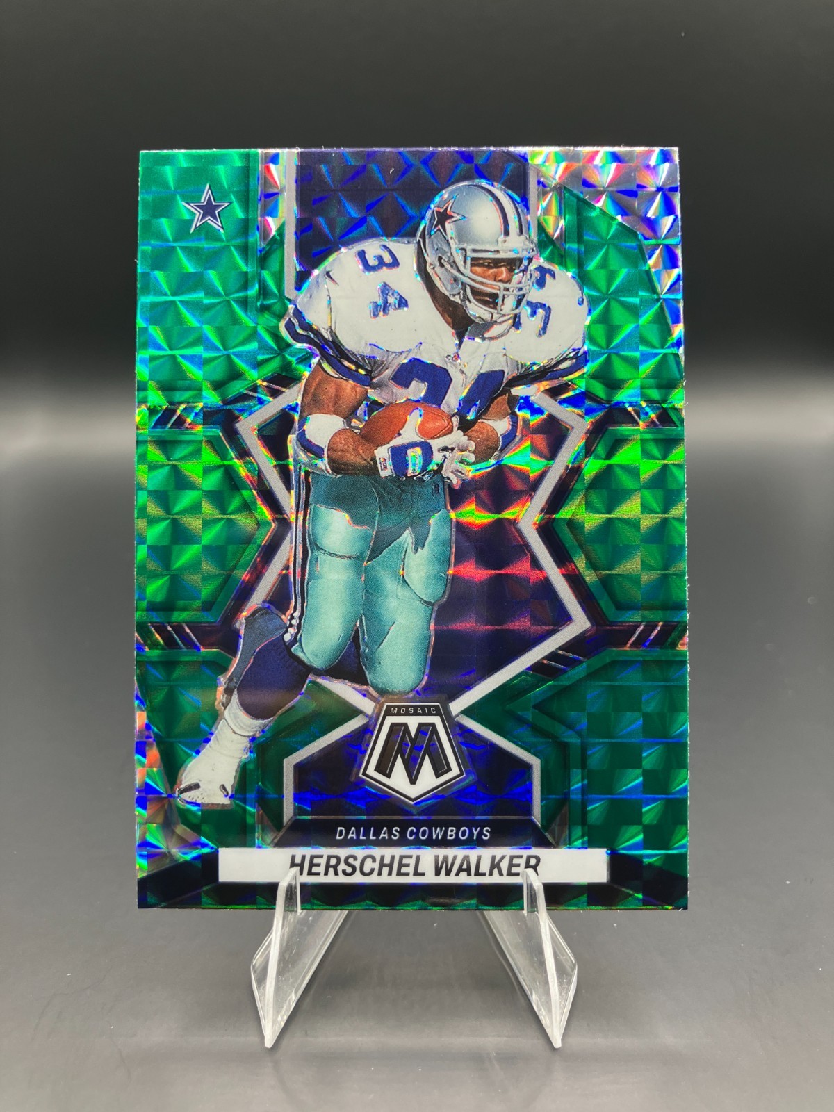 2022 Panini Mosaic - #236 Herschel Walker - Green Mosaic Prizm