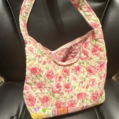Women s Floral Quilted Shoulder Bag Multicolor Lined Casual Shoulder Strap