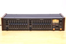 TEAC GE-20 2ch 10-Band Stereo Graphic Equalizer VU Meters Vintage Japan