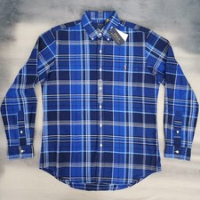 Polo Ralph Lauren Classic Fit Oxford Long Sleeve Button Plaid Shirt Men's Medium