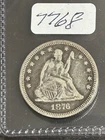 1876 P SEATED LIBERTY QUARTER