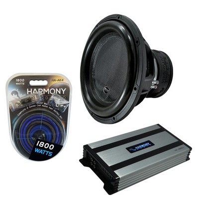 Harmony Audio HA-ML151 Monolith 15'' Competition Sub 3200W Subwoofer & HA-A800.1