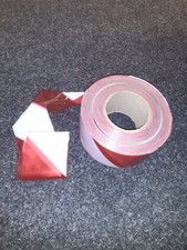 red and white barrier tape (10 meter lengths)