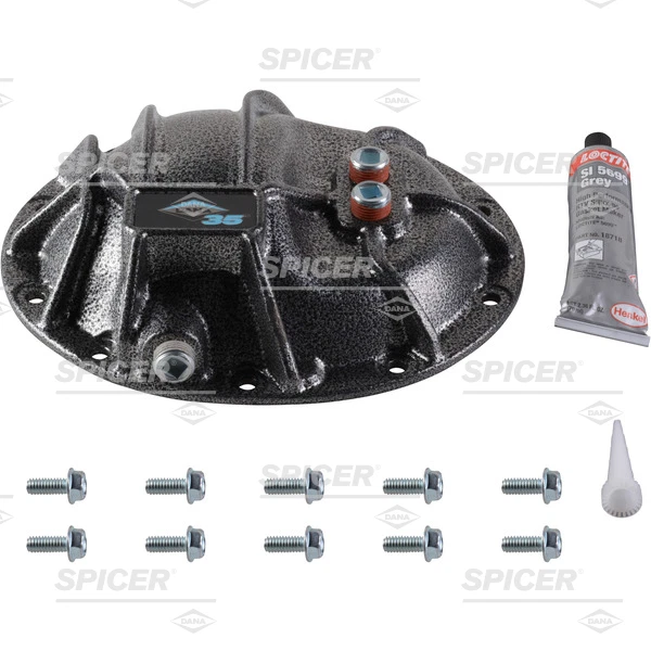 Cubierta diferencial de hierro nodular Dana Spicer Spicer Dana 35 10023535 Foto 3 de 4