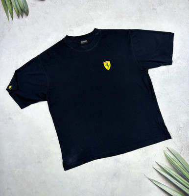 Vintage Ferrari  T-Shirt Formula1 Team Racing Black size Extra Large