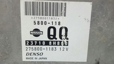 237108H800 motorsteuergerät NISSAN X-TRAIL T30 SPORT PLUS 2001 2179904