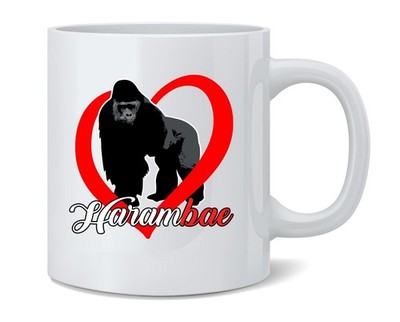 Harambe Is My HaramBAE Meme RIP Gorilla Ceramic Coffee Mug Tea Cup 12 oz
