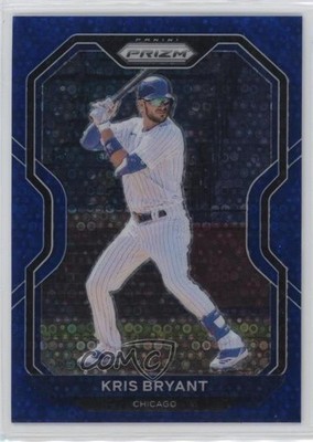 2021 Panini Prizm Blue Donut Circle Prizm 67/199 Kris Bryant #3 1b03