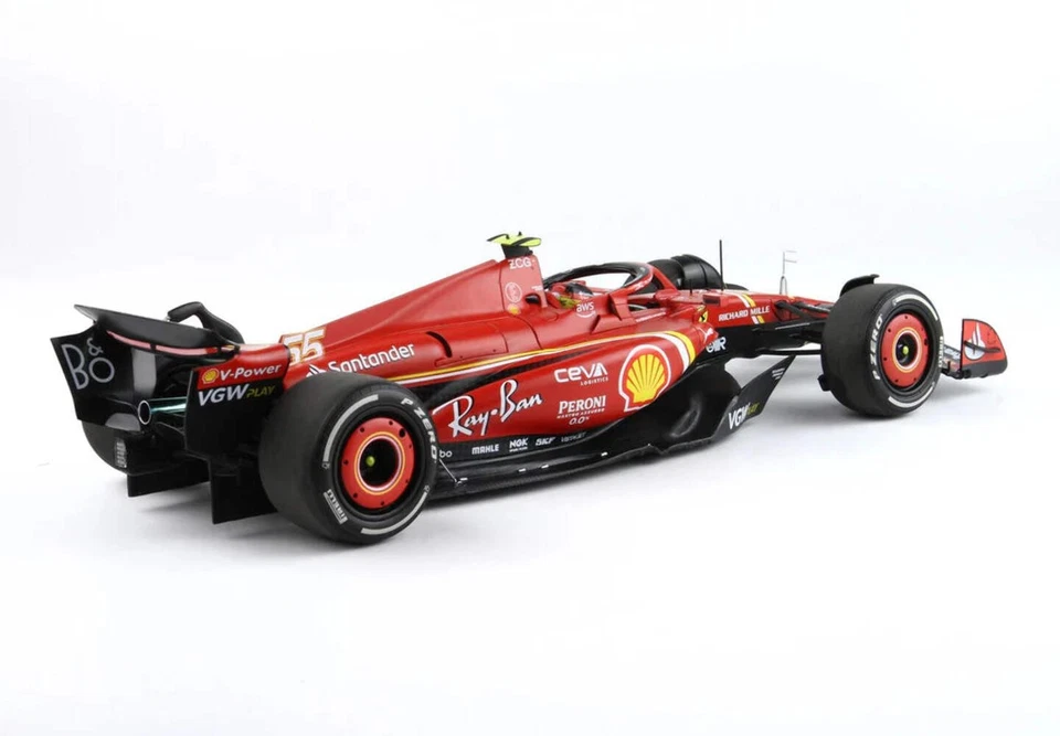 BBR Ferrari F1 SF-24 Team Scuderia #55 Winner Australia GP 2024 (Sainz) Red 1:18 - Image 2 of 4