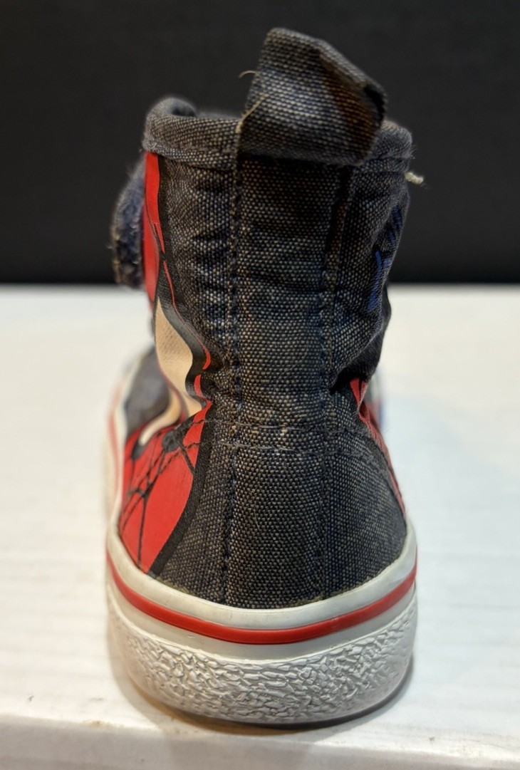 Spiderman Marvel H&M High Top Shoes Size 8c Toddlers Crib thumbnail 7