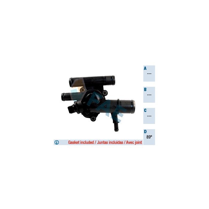 Boitier Thermostat d'Eau Haute Résistance 8200074346 pour Nissan Moteur 89°C