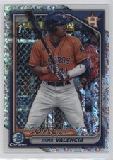 2024 Bowman Chrome Prospects Mini-Diamond Refractor Esmil Valencia #BCP-75 00ht