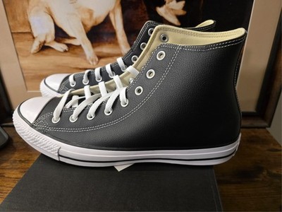 Size 10 - Converse Chuck Taylor All Star Leather High Black for