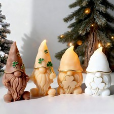 4pcs Little Dwarf Silicone Candle Mold Christmas Craft Resin Soap Plaster Mold