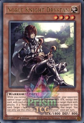 1. Auflage Edler Ritter Drystan Rare MAGO-DE082 Yugioh