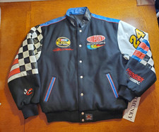 Vintage Jeff Gordon Jacket Mens XL Black NASCAR Racing DuPont Chase Authentics