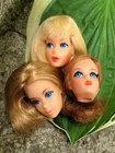 New ListingVintage Mattel Barbie Doll Heads Mod Talking Living Live Action TLC Lot