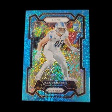 2023 Panini Prizm Jack Campbell Blue Sparkle /96 Rookie Lions
