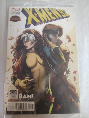 X-MEN '92 #1 RARE Rogue & Gambit BAM 2nd & Charles VARIANT Marvel 2015 SEALED!