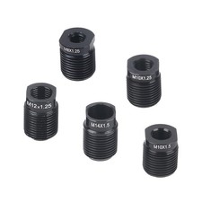5PCS Car Gear Shift Knob Adapter, Aluminum Alloy Shifter Nut Inserts Kit for M8