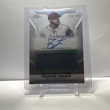 Topps Pro Debut 2025 Thayron Liranzo Jumbo Patch Autograph /300