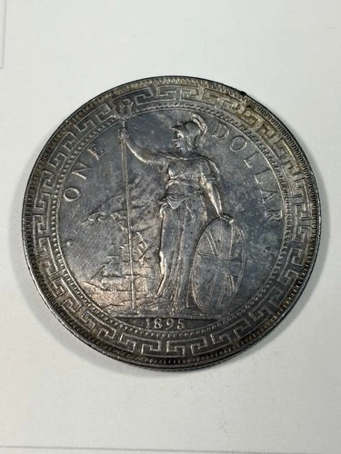 1895 Trade Dollar Great Britain KM# T5