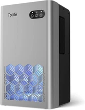 ToLife Dehumidifiers for Home 95 OZ Water Tank, 1000 sq.ft Silver 