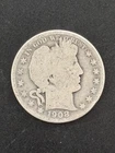 1908 - D Barber Half Dollar