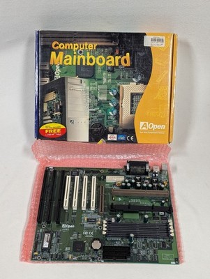 AOpen AX6L Slot 1 Motherboard 440LX AGP 97801-1.2 Award BIOS ~ Open Original Box