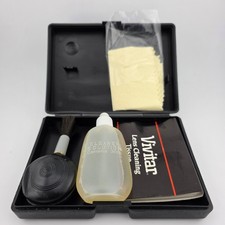 Vintage Vivitar Lens Cleaning Kit w/ Case, Solution, Brush, Cloth, Tissue