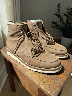 Thursday Boot Co. Men's Brown Leather Lace-Up Moc Toe Ankle Boots 11.5