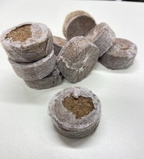 Kokos Quelltabletten mit Nährstoffen – 100 Stück, Kokoserde gepresst