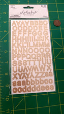 ALPHABET STICKERS GOLD SMALL SET OLD STOCK