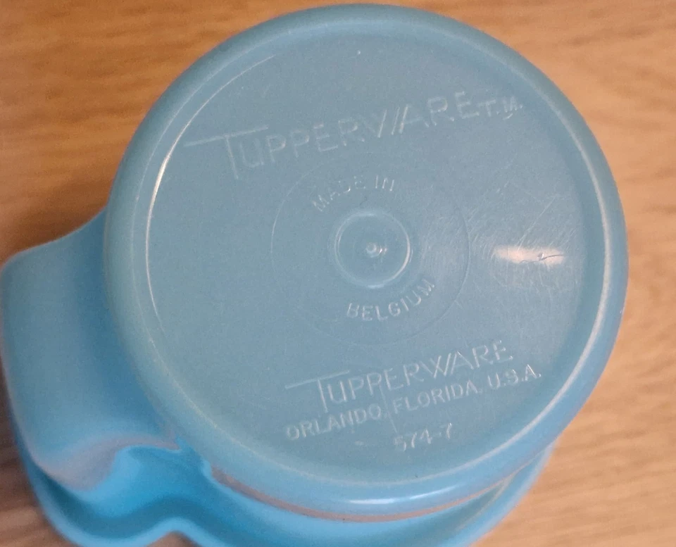 Tupperware Vintage Milchkännchen pastell blau 350 ml - Bild 3 von 4