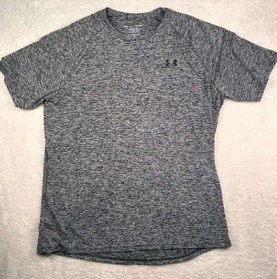 Under Armour Shirt Mens XL Heathered Grey The Tech Tee Short Sleeve Performance