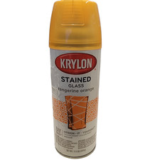 KRYLON STAINED GLASS Spray Paint Tangerine Orange 11.5oz Translucent Indoor