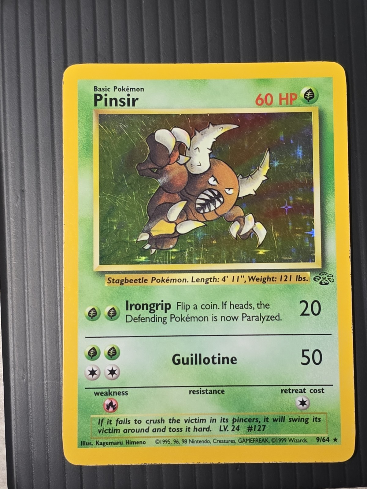 Pokémon Pinsir 9/64 Jungle Holo Light Played LP