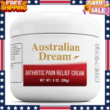 Australian Dream Arthritis Pain Relief Cream 9 oz Jar – Odor Free, Joint Cream