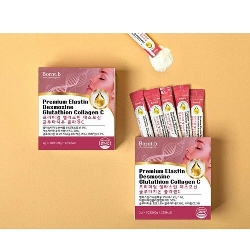 3er-Box Premium Elastin Desmosine Glutathion niedermolekulares Kollagen C + kostenlose Spur - Bild 2 von 6