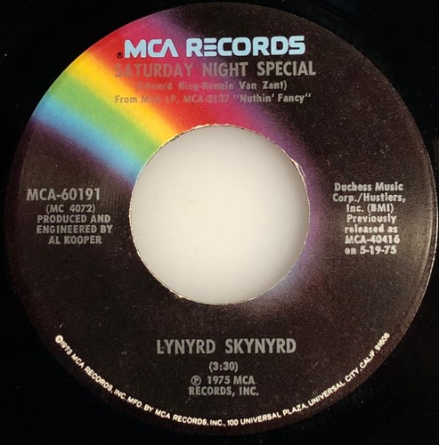 Lynyrd Skynyrd / Sweet Home Alabama / 1975 MCA 45rpm / NM - Picture 6 of 7