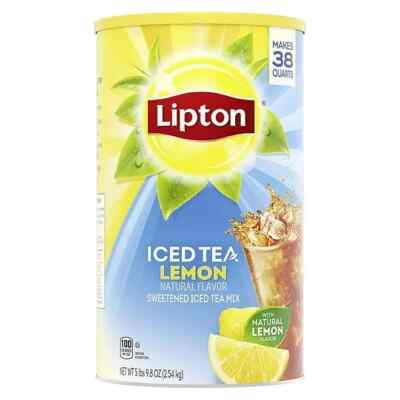 Lipton Sweetened Iced Tea Mix, Lemon (89.8 oz.) - NEW FRESH - Free Shipping 