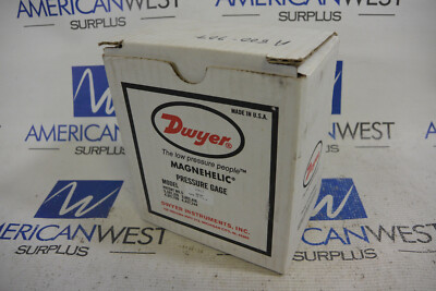 #ad #ad Dwyer 2110 L T Pressure Gage *New Surplus *INCLUDES SCREWS $65.00
