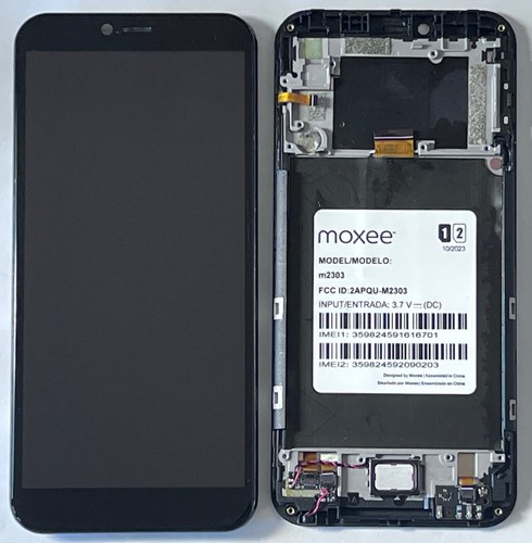 LCD Display Touch Screen Assembly + Frame OEM Part For Moxee M2303 Cell Phone