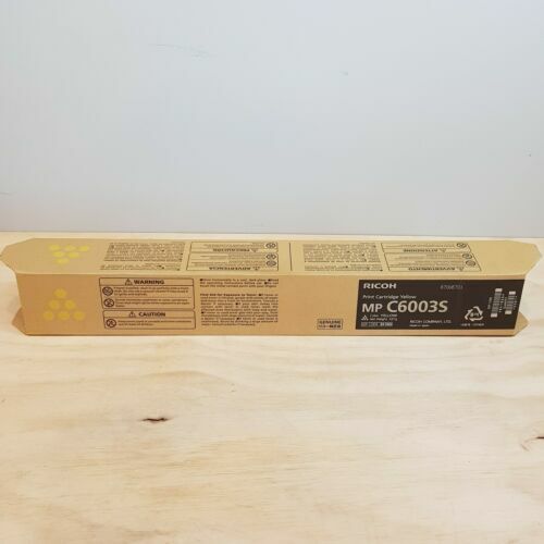 RICOH Genuine MP C6003S Yellow Print Toner Cartridge 841868 BRAND NEW - Picture 1 of 1