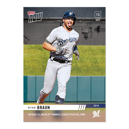 2019 Topps Now 850 Ryan Braun