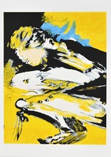 REMO BRINDISI (1918 -1996) OPERA su carta SERIGRAFIA PASTORALE 70 X 50 CM TIMBRO