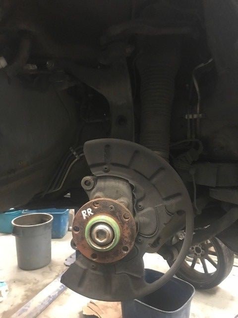 04-12 BENTLEY CONTINENTAL GT FLYING SPUR COMPLETE RIGHT FRONT SUSPENSION KNUCKLE