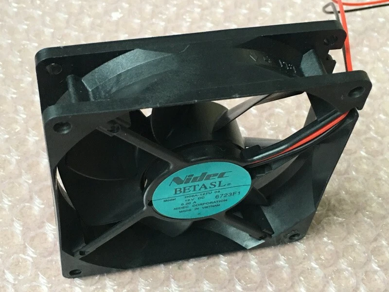 Nidec Axial Flow Fan D09A-12TU 03 12V 0.2A 2pin Server Cooling Fan Fast Shipping - Image 4 of 4