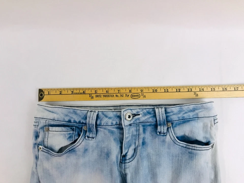 蓝色沥青牛仔裤,女式 9R 码,蓝色,牛仔,直筒 — 第 3/4 张图片