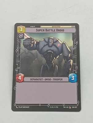 Star Wars Unlimited TCG Einzelkarte Super Battle Droid NM